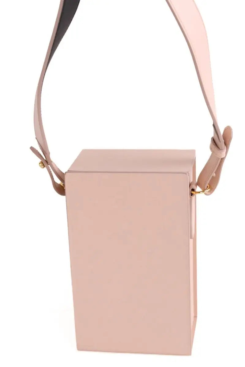Sac à bandoulière Fendi VERTICAL BOX  Rose en Cuir