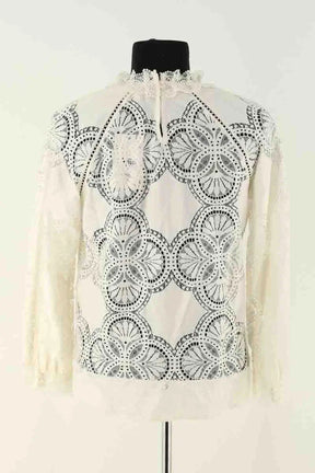 Blouse Sézane Blanc en Coton