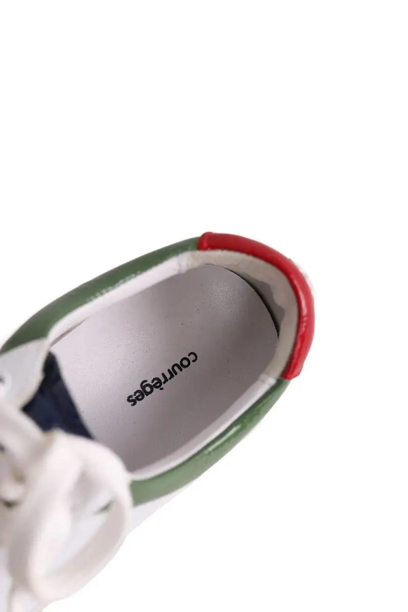 Baskets Courrèges Blanc en Cuir