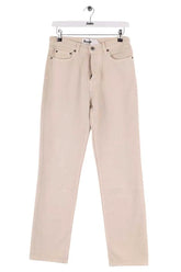 Jean droit Rouje Beige en Coton, taille L - Seconde Main