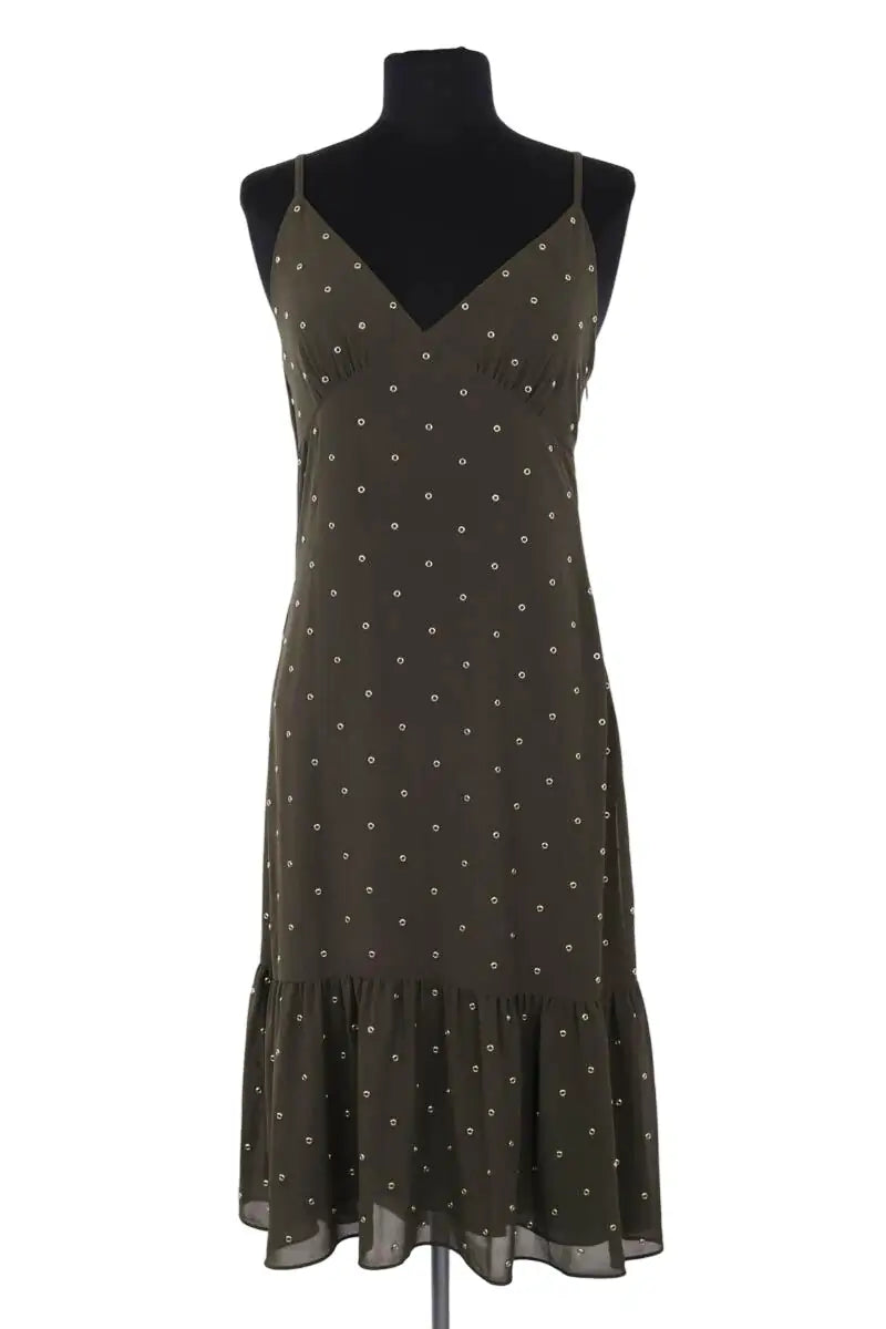 Robe Michael Kors Kaki en Synthétique, taille XS - Seconde Main