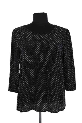Blouse Sézane Noir en Soie, taille XS - Seconde Main