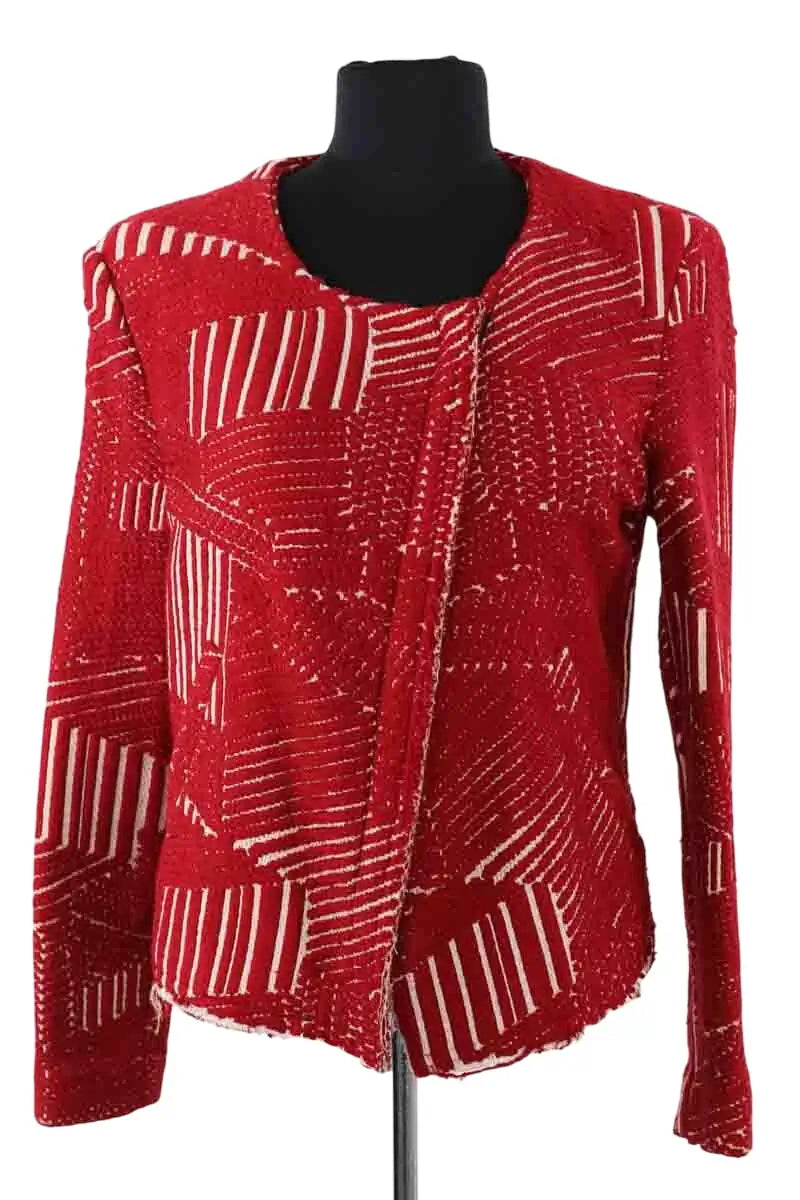 Veste Iro Rouge en Synthétique, taille L - Seconde Main