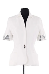 Veste Thierry Mugler Blanc en Synthétique, taille XS - Seconde Main