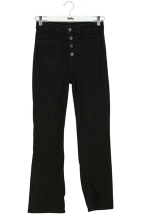 Jean droit Maje Noir en Coton, taille S - Seconde Main