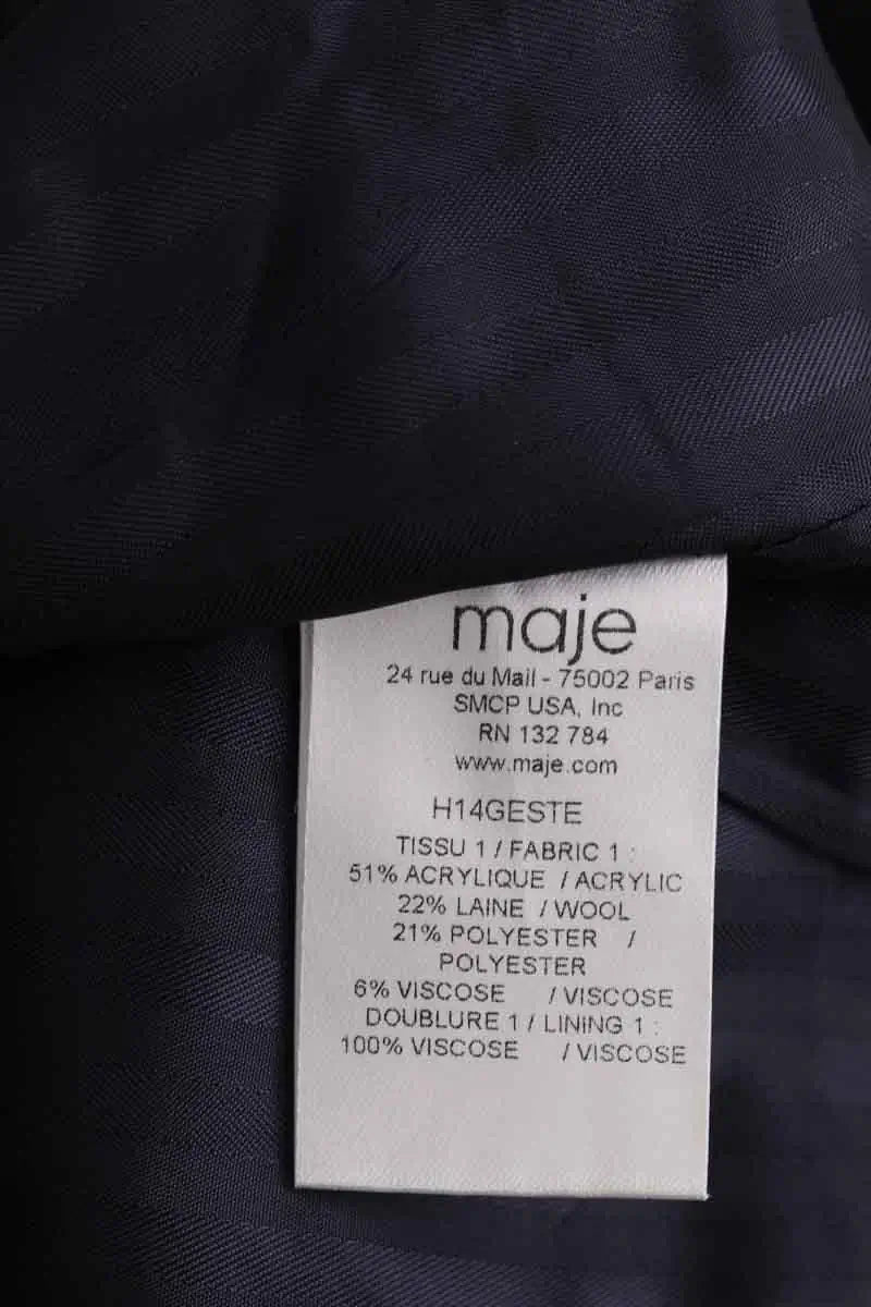 Mini jupe Maje Gris en Synthétique