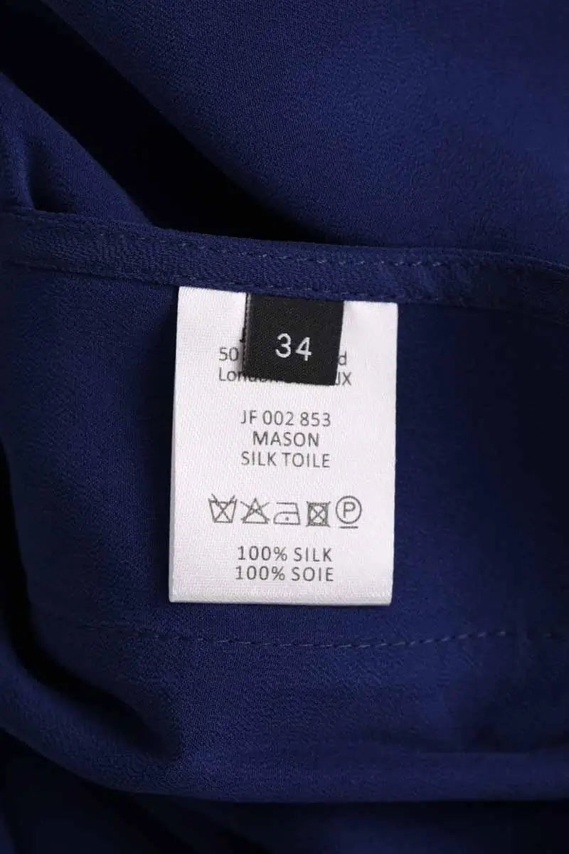 Chemise Joseph Bleu en Soie