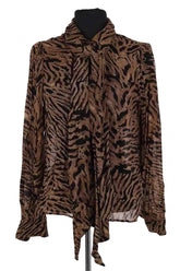 Chemise Ganni Marron en Viscose, taille S - Seconde Main