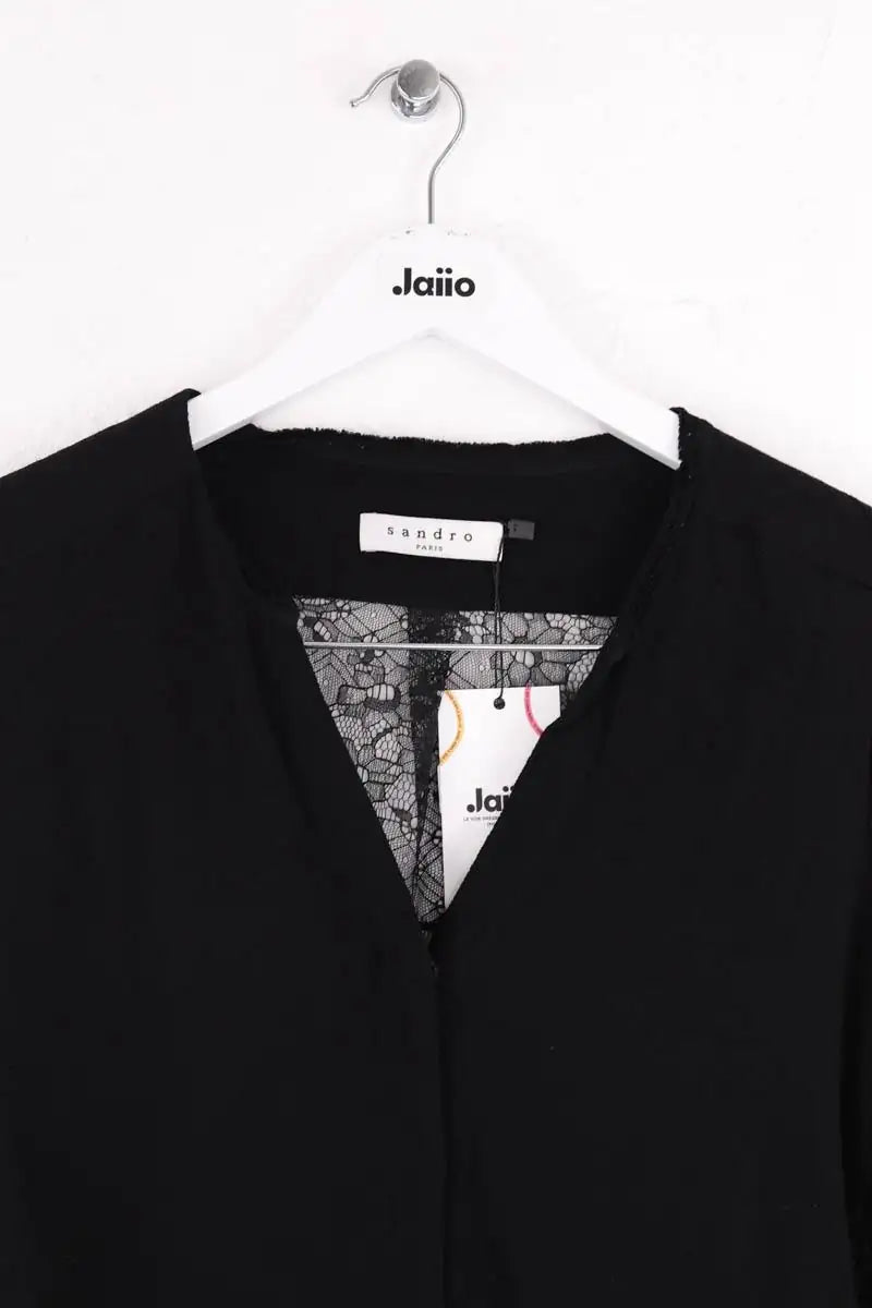 Blouse Sandro Noir en Viscose