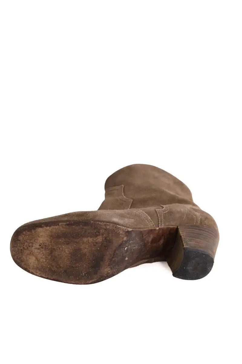 Boots Isabel Marant Kaki en Daim