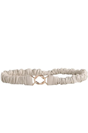 Ceinture Idano Ecru en Cuir, taille M - Seconde Main
