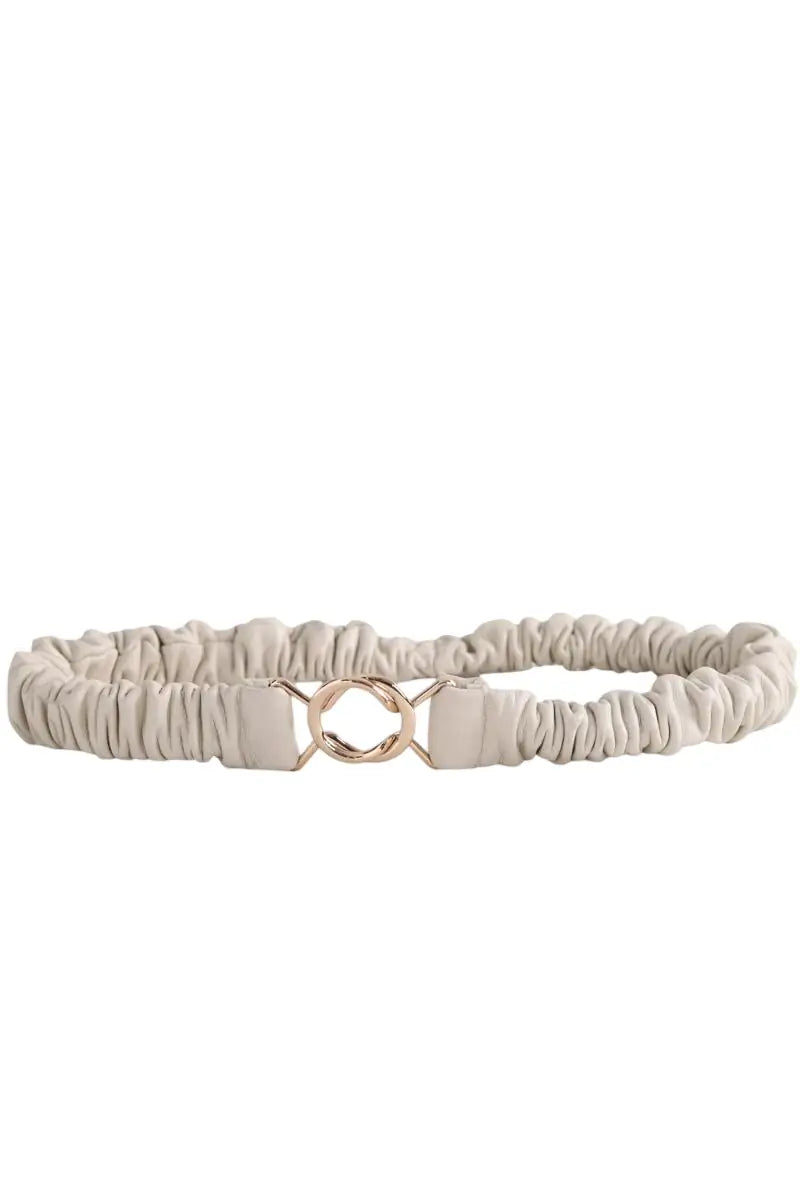 Ceinture Idano Ecru en Cuir, taille M - Seconde Main