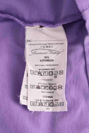T-shirt American Vintage Violet en Coton