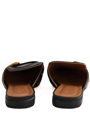 Mules Gucci Noir en Cuir