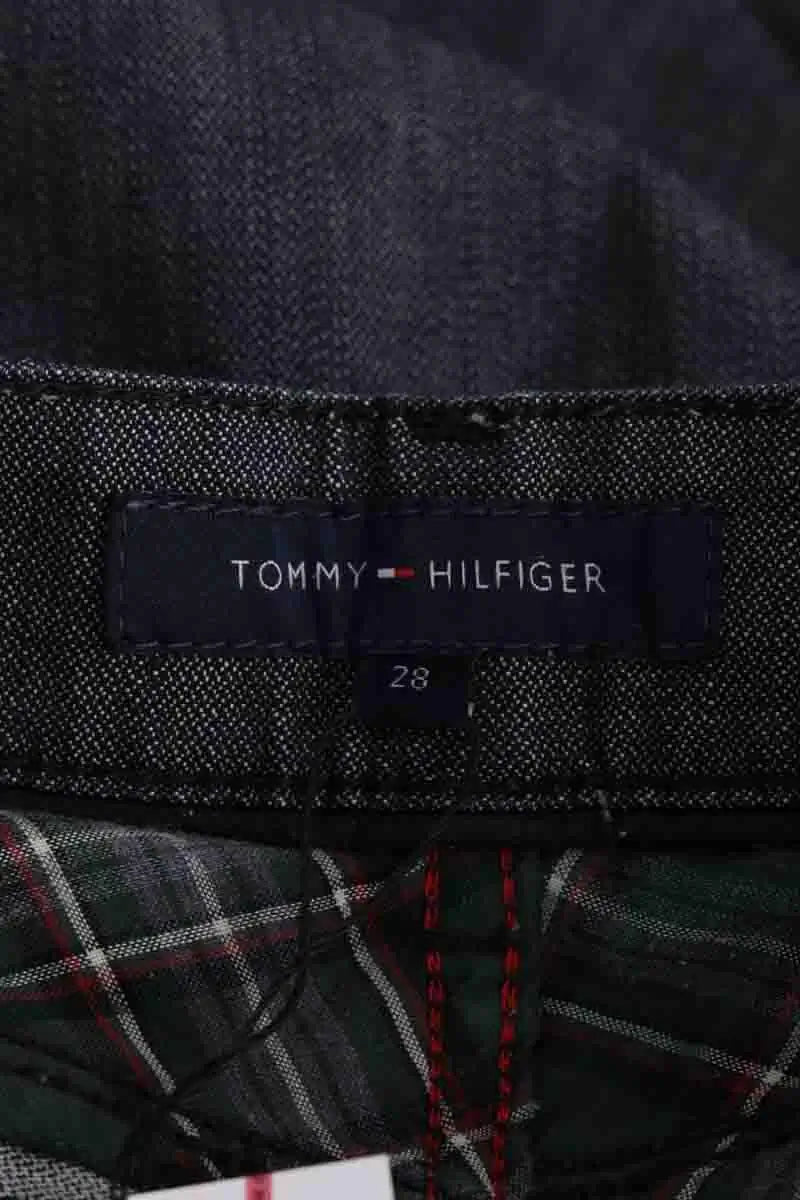 Jean droit Tommy Hilfiger Marine en Coton