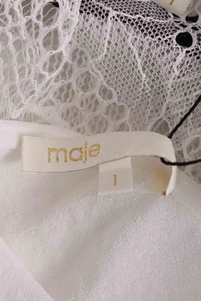 Gilet Maje Blanc en Synthétique