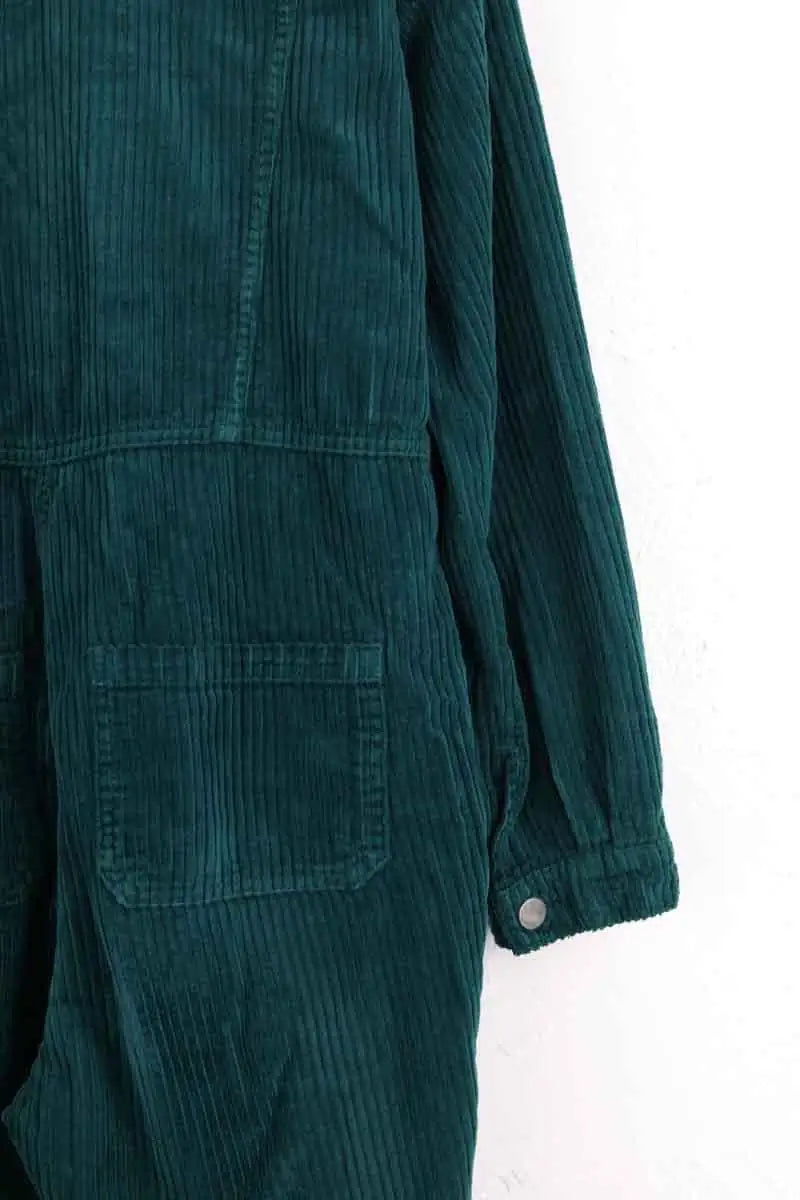 Combinaison Modetrotter Vert en Velours