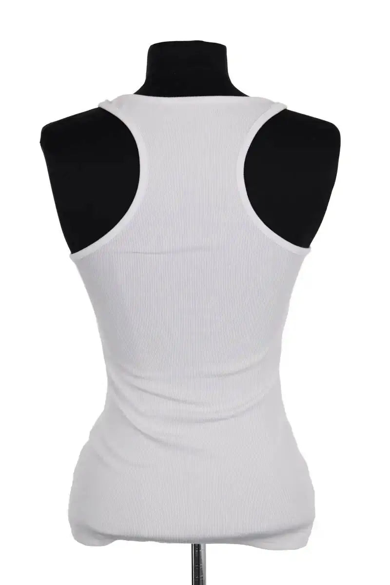 Top sans manche Y/Project Blanc en Coton