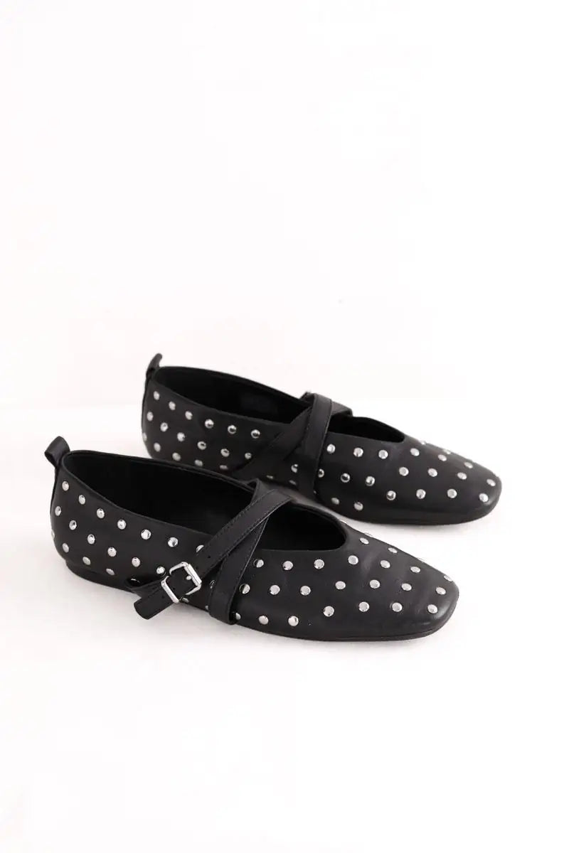 Ballerines Tommy Hilfiger Noir en Cuir