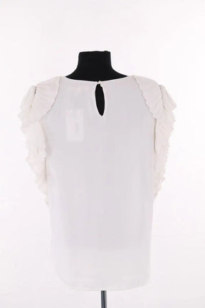 Blouse Maje Blanc en Synthétique