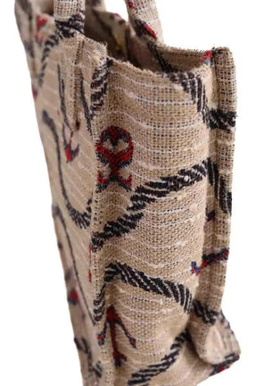 Cabas Sandro Beige en Tissu
