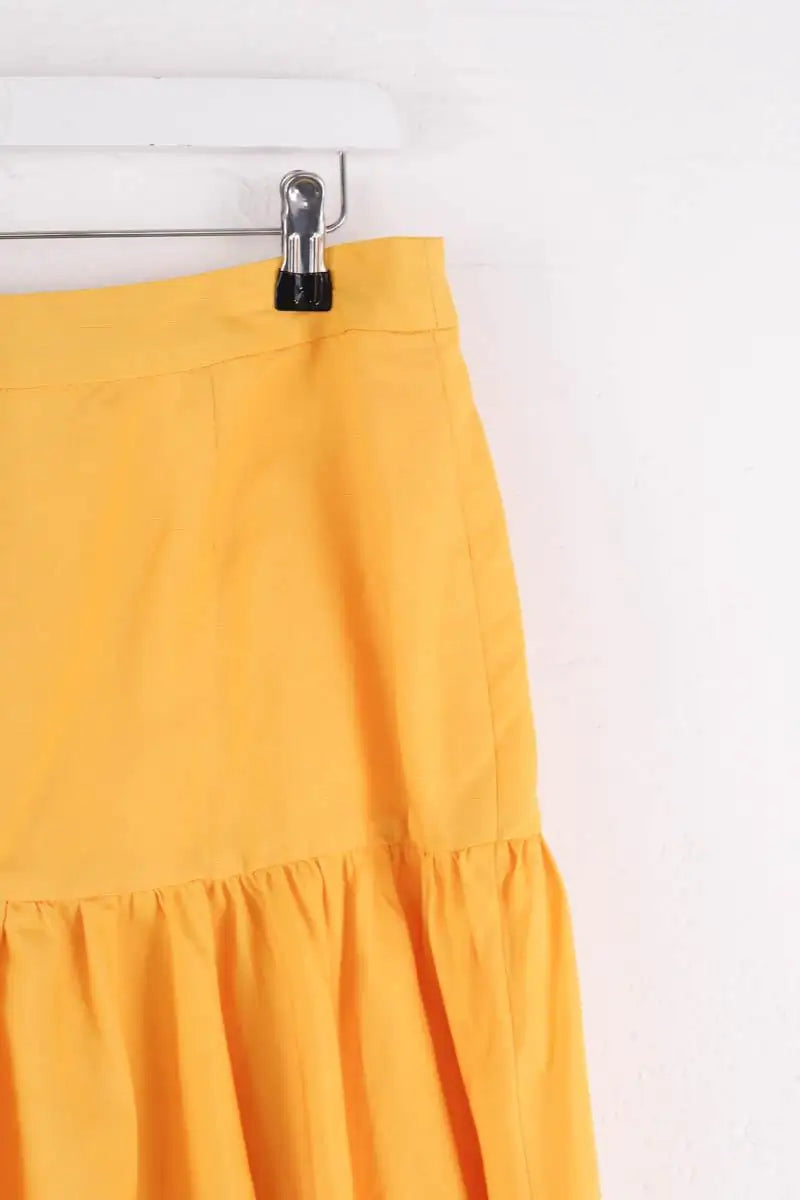 Jupe Claudie Pierlot Jaune en Viscose