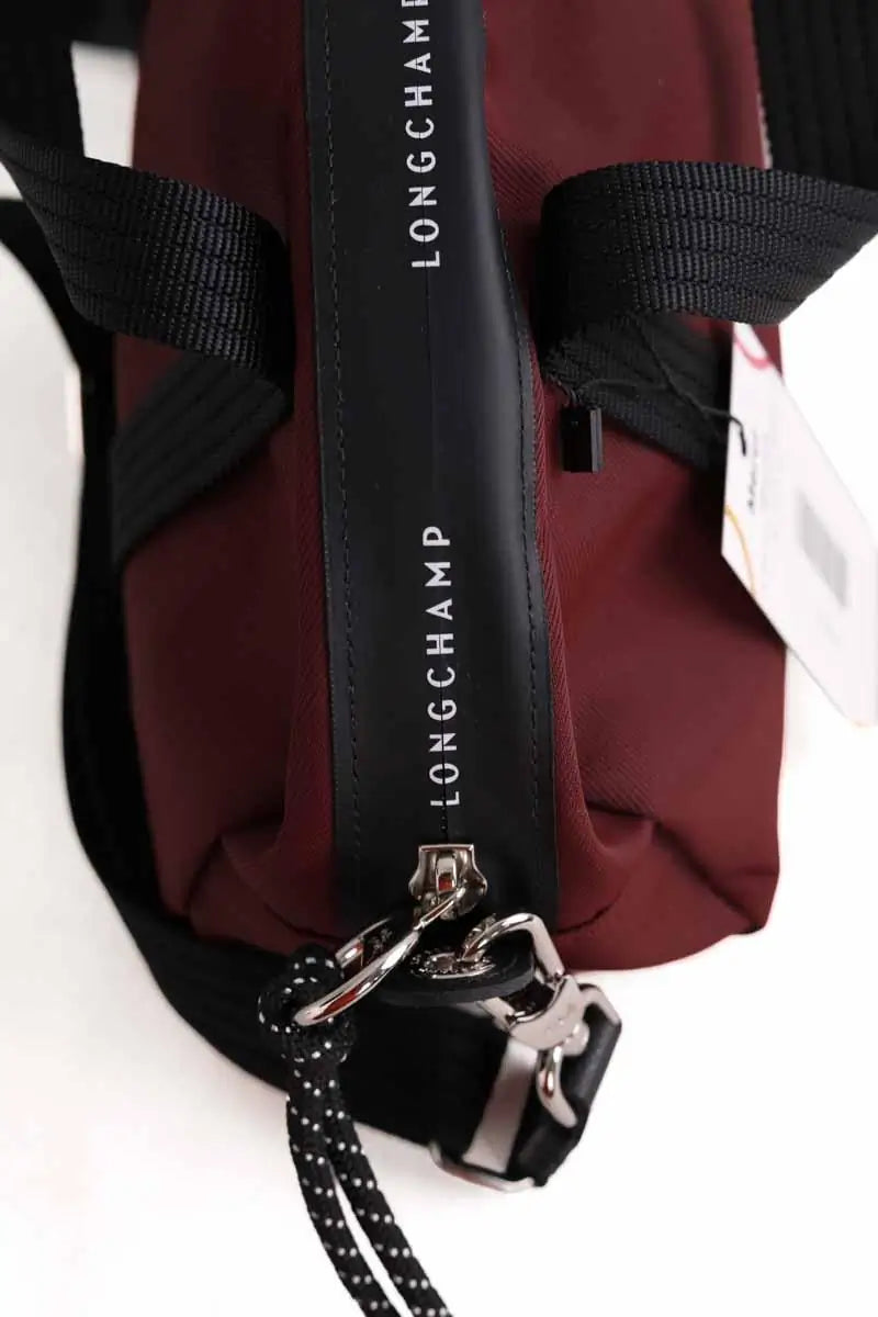 Sac à bandoulière Longchamp Bordeaux en Tissu