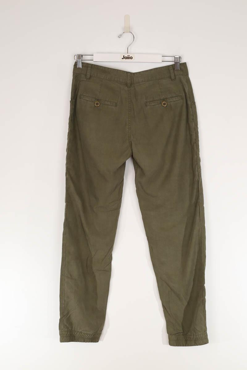 Pantalons Carot Maje  Kaki