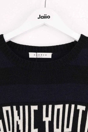 Pull Sandro Marine en Laine