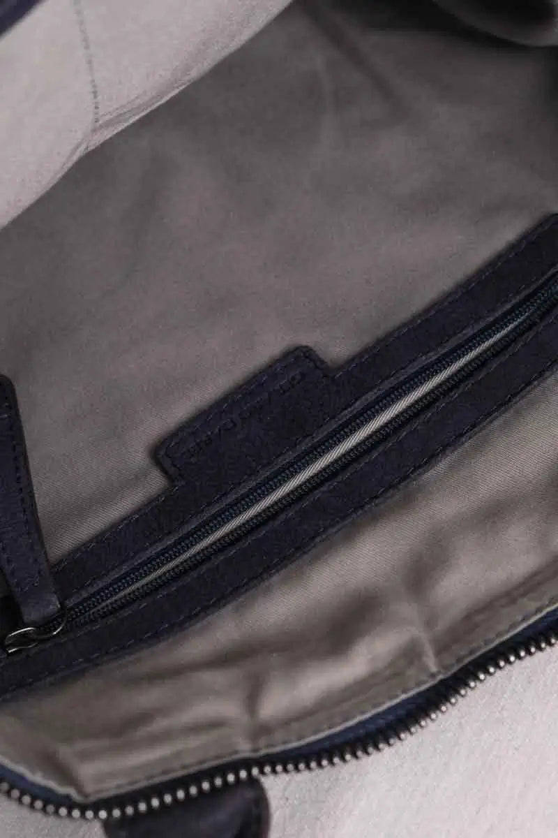 Cabas Gerard Darel Marine en Cuir