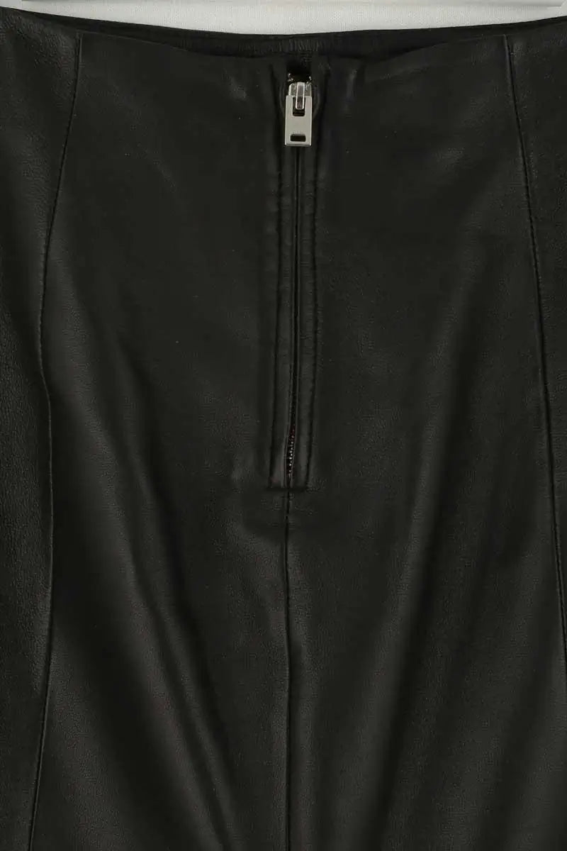 Jupe Iro Noir en Cuir