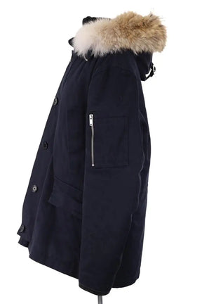 Manteau Sandro Marine en Tissu