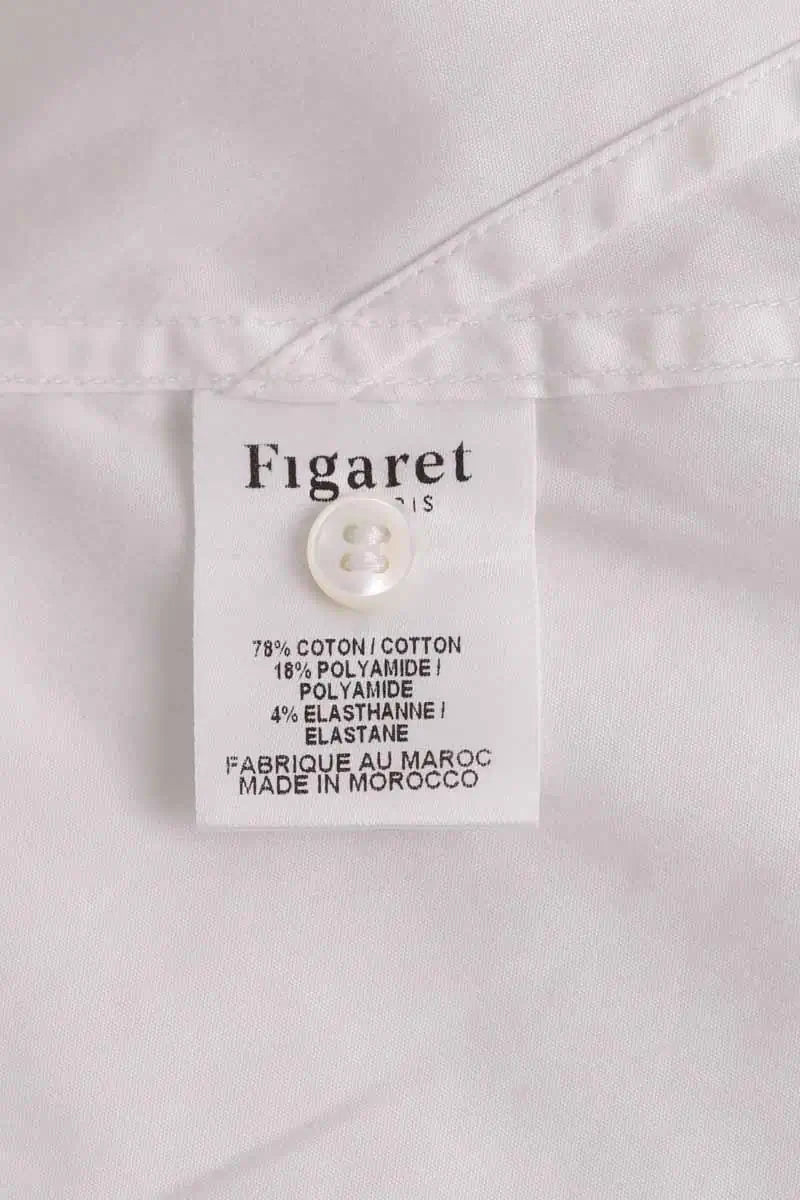 Chemise Figaret Blanc en Coton