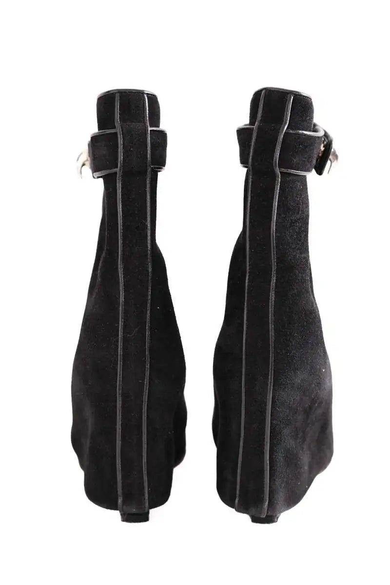 Boots Givenchy Shark Noir en Daim