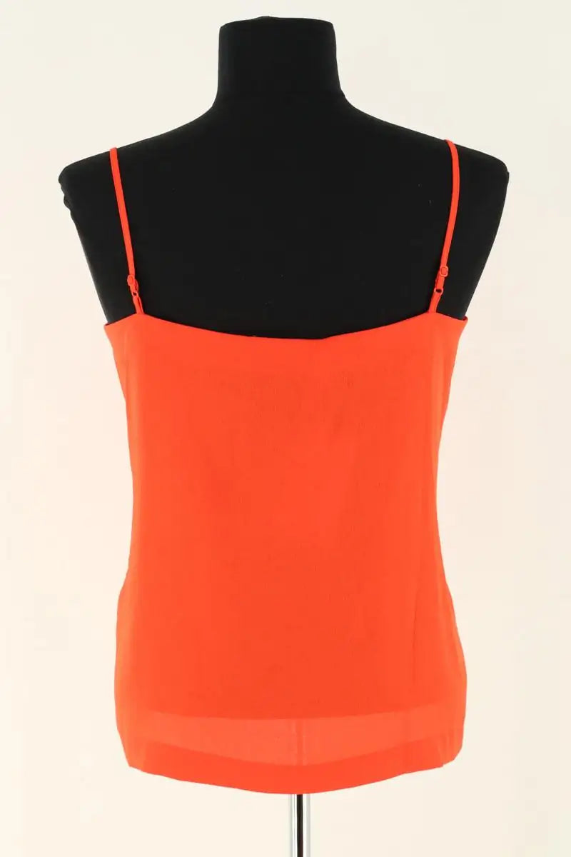 Top sans manche Maje Rouge en Synthétique