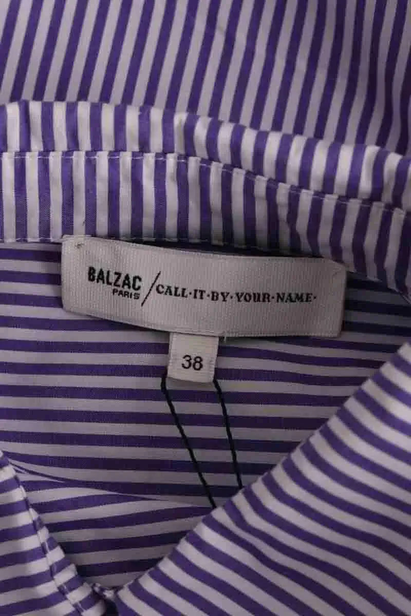 Chemise Balzac Violet en Coton