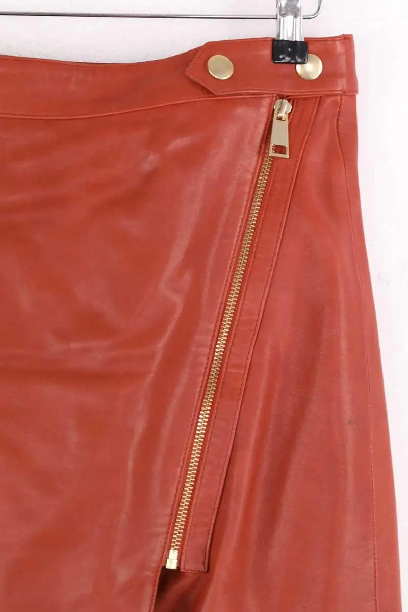 Jupe Vanessa Bruno Marron en Cuir