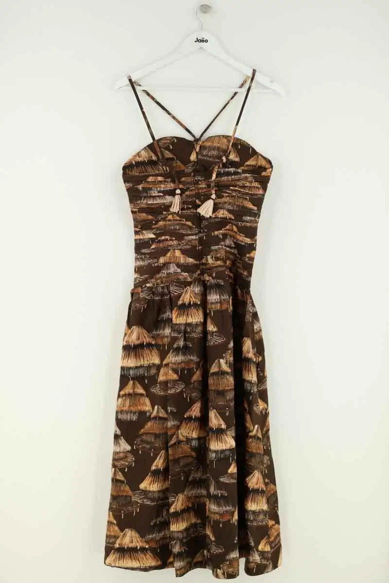 Robe Farm Rio Marron en Synthétique