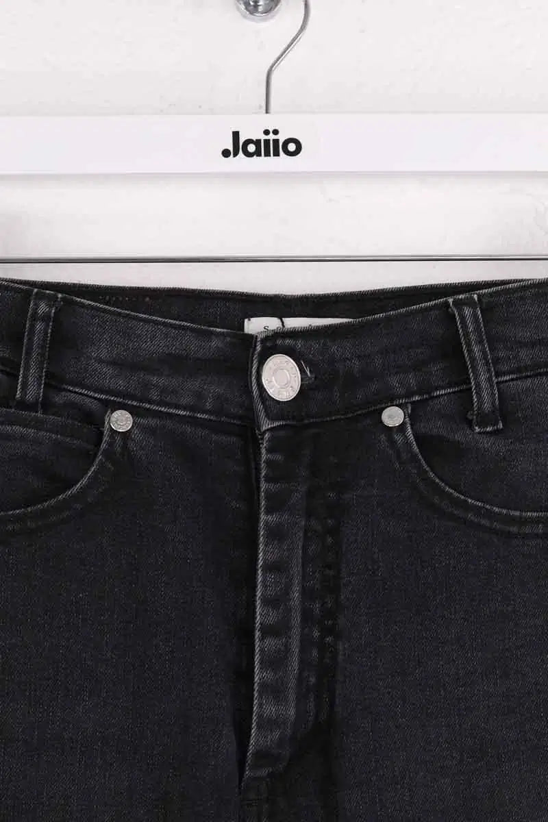 Jean droit Sandro Anthracite en Coton