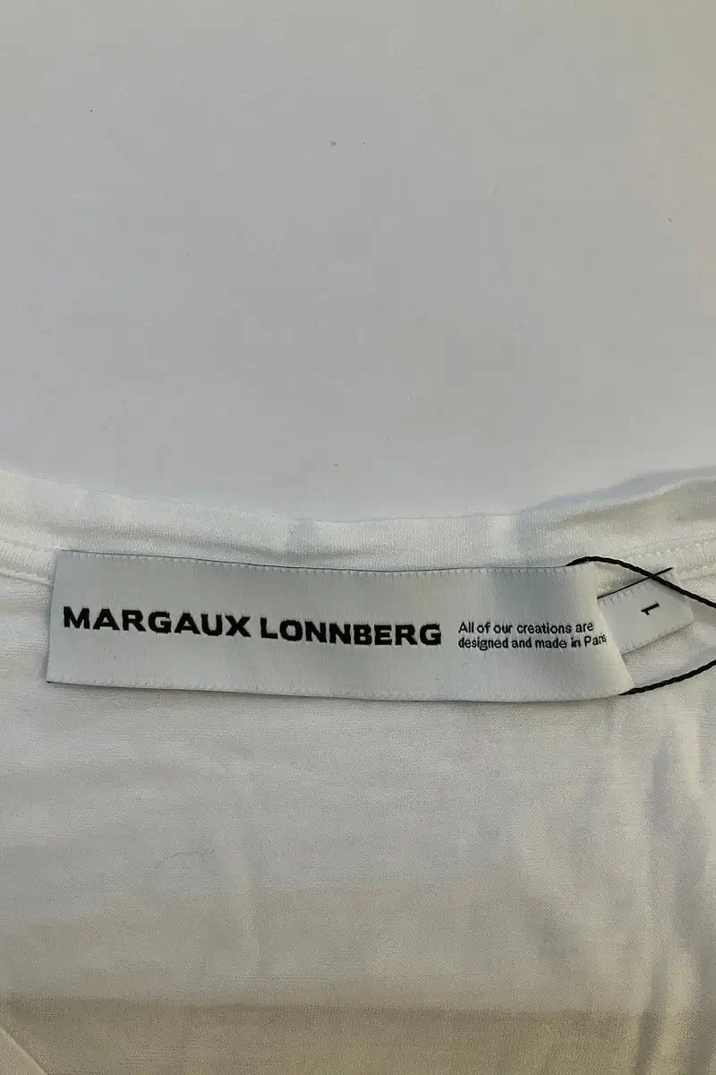 T-shirt Margaux Lonnberg Blanc en Viscose