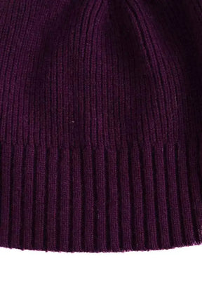 Bonnet Burberry Violet en Cachemire