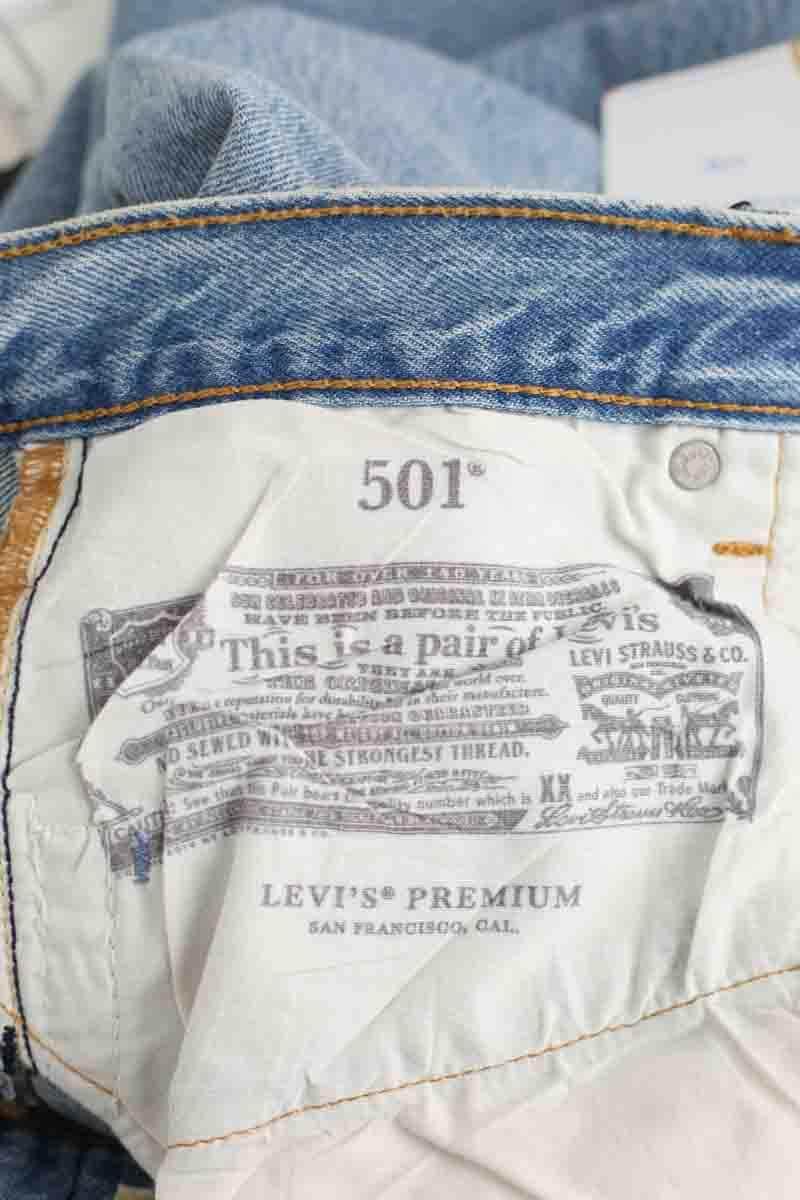 Jean droit Levi's 501 Bleu