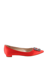 Ballerines Manolo Blahnik Hangisi Rouge