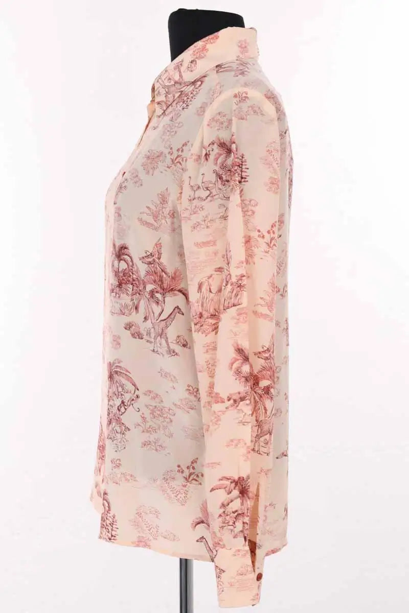 Blouse Momoni Beige en Soie