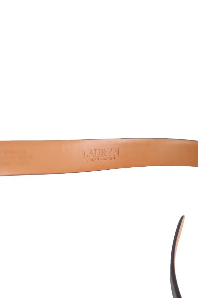 Ceinture en cuir Ralph Lauren Marine en Cuir