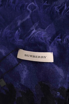Chèche Burberry Bleu en Coton