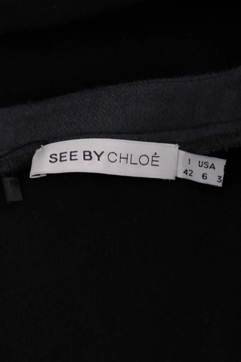 Robe See By Chloé Gris en Coton