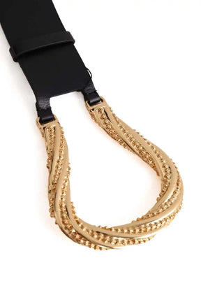 Ceinture en cuir Sandro Noir en Cuir