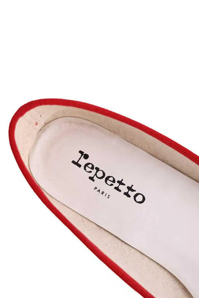 Ballerines Repetto Rouge en Cuir
