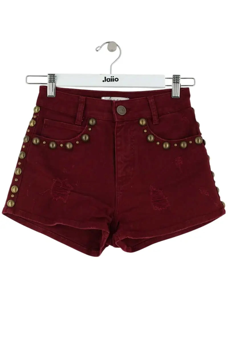 Mini short Sandro Bordeaux en Coton, taille S - Seconde Main